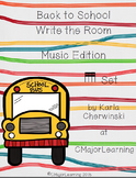 Back to School Write the Room Music Edition tika tika (six
