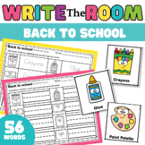 Back to School Write the Room activity