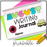 Back to School Writing Activities August Daily Printable J