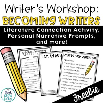 Preview of Back to School Writing Activity Prompts for the Beginning of the Year