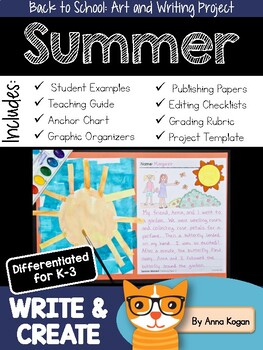 Preview of Back to School Writing Activity SUMMER