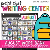 Back to School Writing Center for August Vocabulary Words 