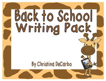 Back to School Writing Pack