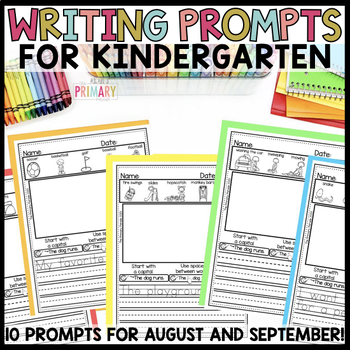 Back to School Writing Prompts | August and September Journals for ...