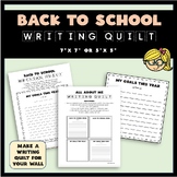 Back to School Writing Wall Quilt Activity - Writing Wall 