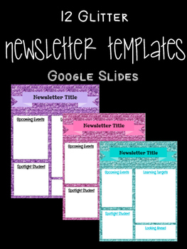 Preview of Back to School & Year-Round Newsletter: 12 Google Slide Templates