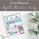 Back to School Year-Round Primary Digital Subtraction Activity