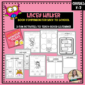 Preview of Back to School book companion with Lacey Walker Non-Stop Talker