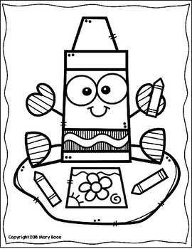 Back to School coloring pages by Second Grade is Super | TpT
