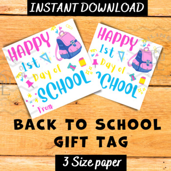 Preview of Back to School gift tags phonics centers word wall social work activity middle