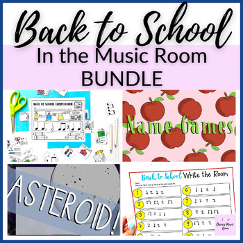 Preview of Back to School in the Music Room BUNDLE with 1st Week of School Lessons