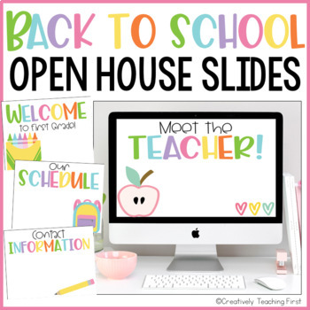 Preview of Back to School l Meet the Teacher l Open House Slides - Digital