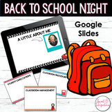 Back to School or Open House Night Classroom Routines and 