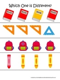 Back to School themed Which One is Different preschool lea