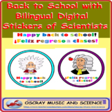 Back to School with Bilingual Digital Stickers of Scientists