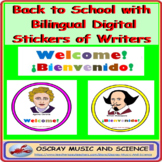 Back to School with Bilingual Digital Stickers of Writers-2