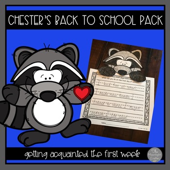 Preview of Back to School with Chester the Raccoon