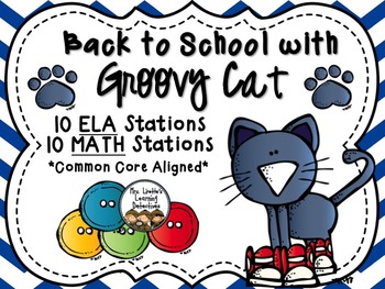 Preview of Back to School with Groovy Cat {20 Station BUNDLE}