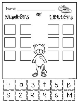 Preview of Back to School Activity Freebie with Pete The Cat