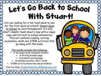 Back to School with Stuart:Book Activities for Stuart Goes to School