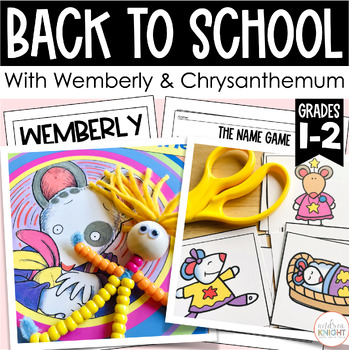 Preview of Back to School with Wemberly and Chrysanthemum - Activities for 1st & 2nd Grades