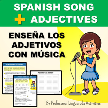 Preview of Back to School with music- Vuelta a Clases con Música - Adjectives in Spanish