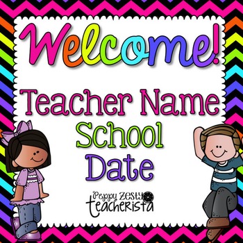 Preview of Back to School/Meet the teacher/Open House Editable Powerpoint