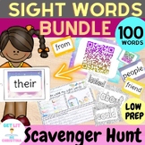 Back to school 100 Sight words bundle | Low prep|Scavenger