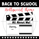 Back to school All About Me Book Hollywood Theme Writing C