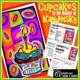 Back to School Art Project :  Cupcake - Birthday Card in t