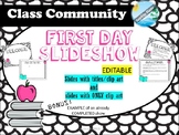 Back to school BTS slide show rules and procedures