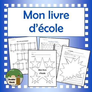 Preview of Mon livre d'école - Back to school Booklet - French