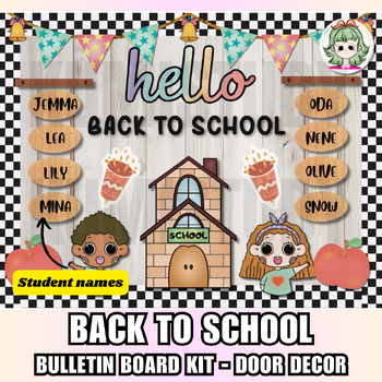 Preview of Back to school Bulletin Board, School Supplies, Bulletin Board or Door Decor.