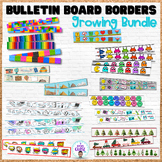 Back to school Bulletin board borders - growing bundle