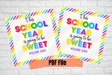 Back to school Candy Gift tags, This school year is going 