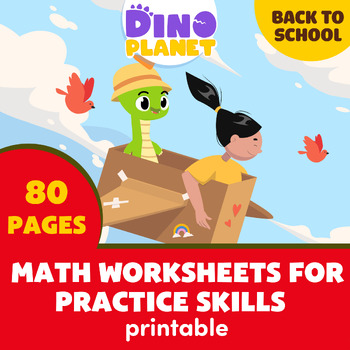 Preview of Back to school | FULL Practice Skills Math Worksheets for Kindergarten