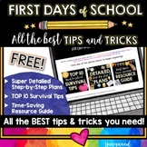 Back to school! First Day of Kindergarten Plans & Teacher Tips!