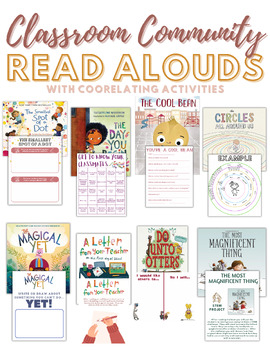 Preview of Classroom Community/SEL mentor texts with correlating activities