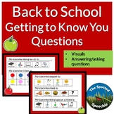 Back to school, "Getting to Know You" with visuals, Specia