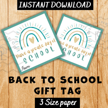 Preview of Back to school Gift Tag August crafts handwriting activity morning work workbook