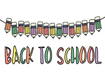 Preview of Back to school - Happy poster 2 sizes  printable files