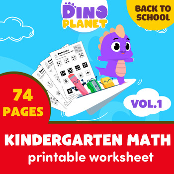 Preview of Back to school | Kindergarten Summer Packet - Math Workbook 1