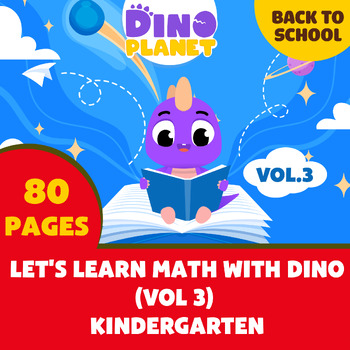 Preview of Back to school | Kindergarten Summer Packet - Math Workbook 3