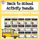 Back to school MEGA BUNDLE!  Upper Elementary Activity bundle (Grades 3-7)