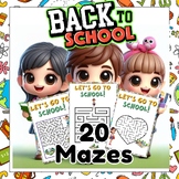 Back to school Night 20 Mazes Activities bulletin board Co
