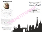 Back to school Pamphlet - World Language Teacher Foldable