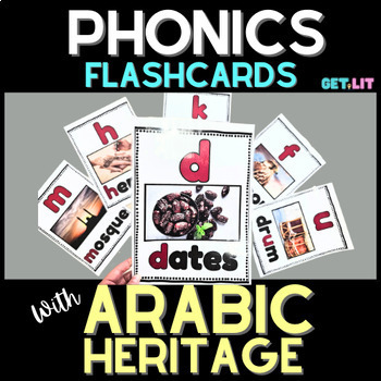 Preview of Back to school | Phonics| Letter sound flashcards | Arabic heritage pictures