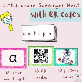 Preview of Back to school Phonics activity |  Literacy Scavenger Hunt