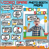 Back to school Photo Booth props- Video game theme- Bilingual