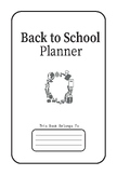 Back to school Planner